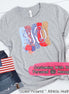 Patriotic Brush Stroke Monogram Tee