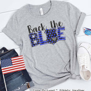 Back The Blue Police Support Tee