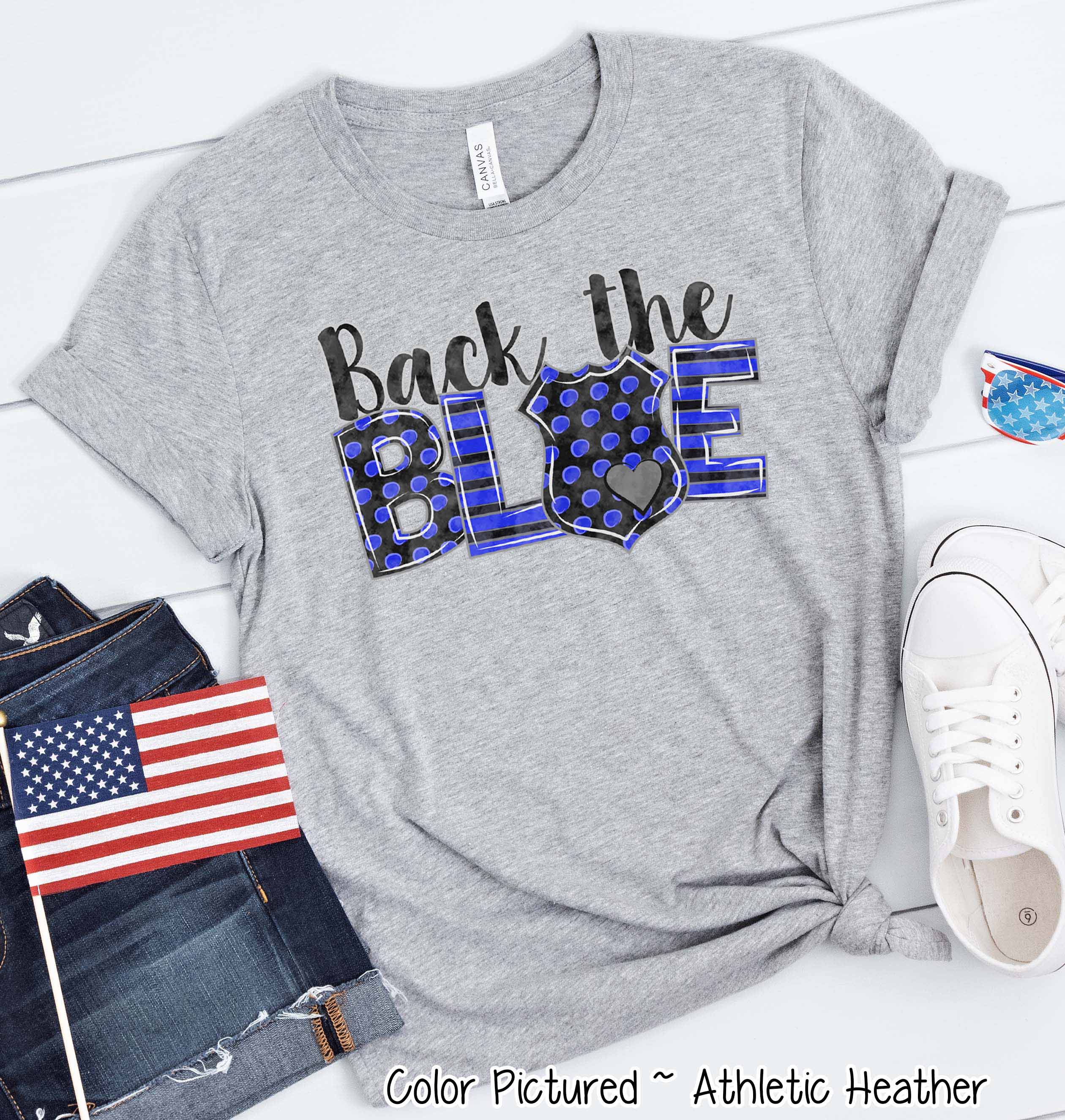 Back The Blue Police Support Tee