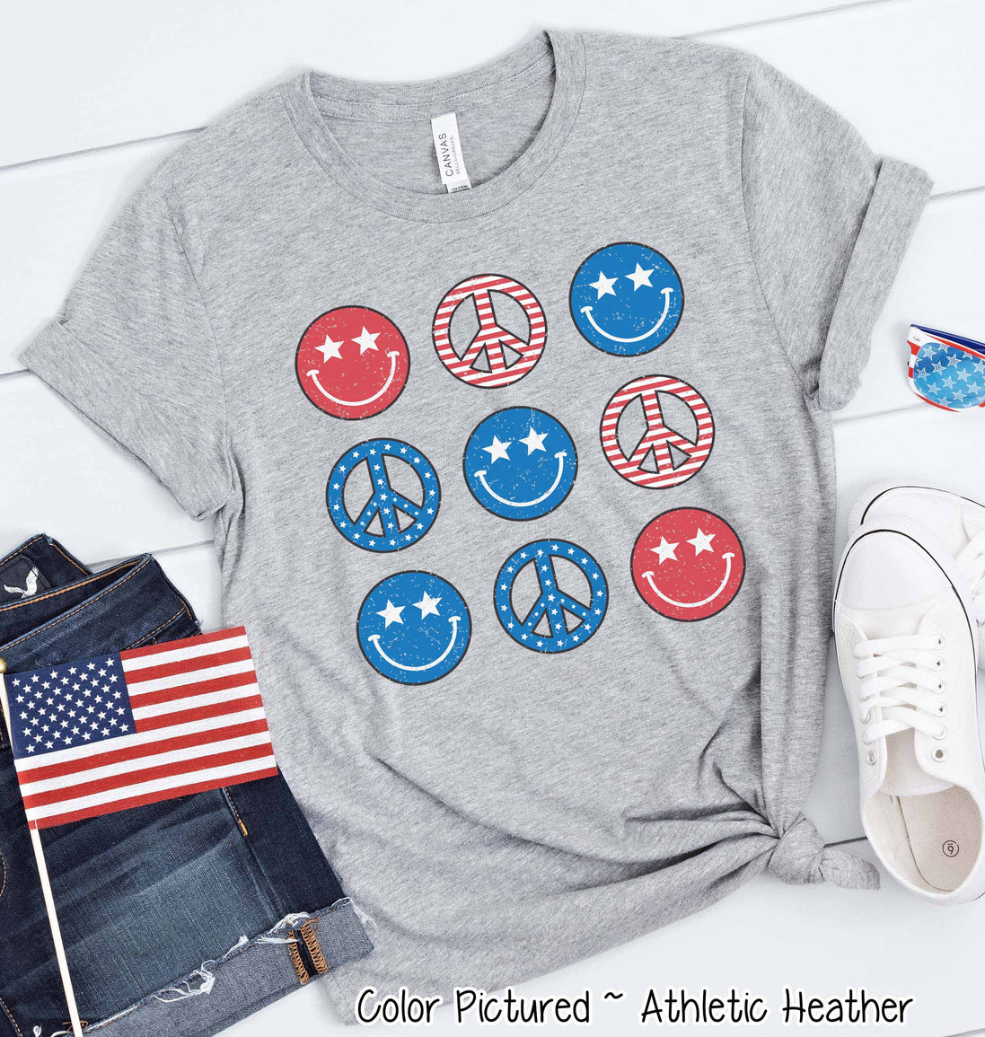 Peace Retro Patriotic Tee