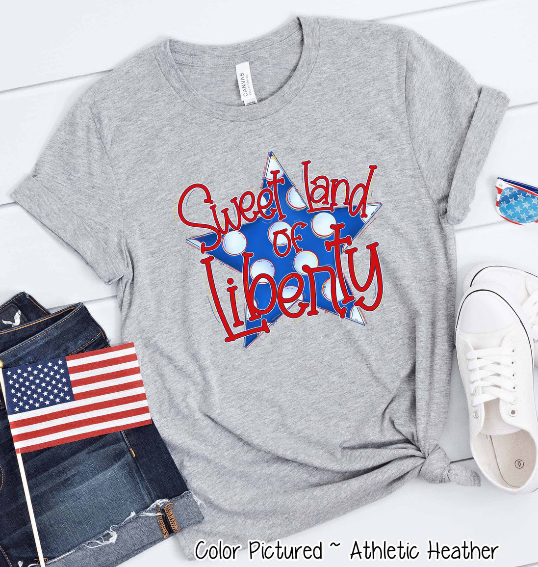 Sweet Land of Liberty Patriotic Tee