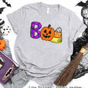 Boo Pumpkin Doodle Halloween Tee