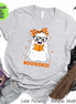 Booooooks Girl Ghost Halloween Tee