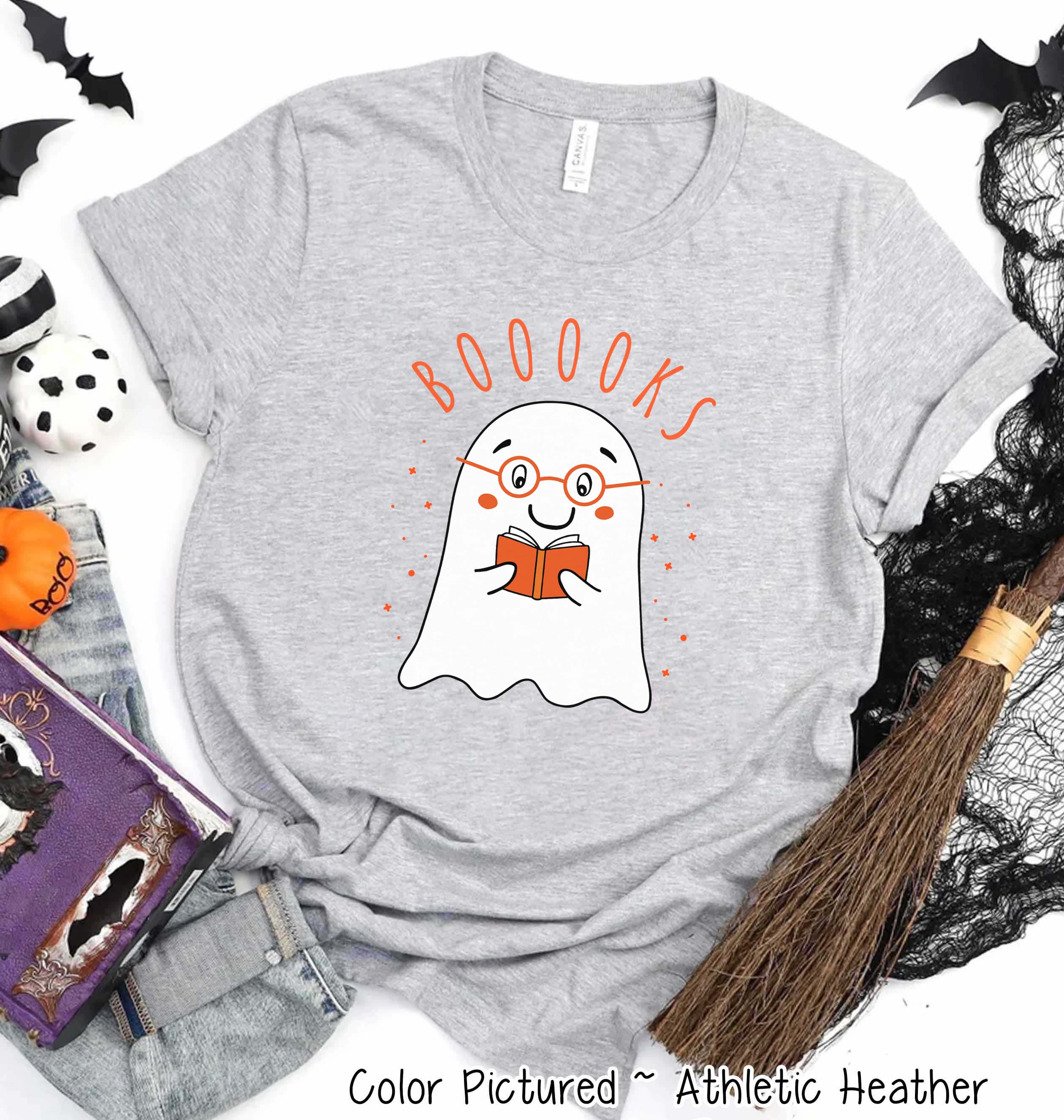 Booooooks Boy Ghost Halloween Tee