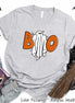 Boo Ghost Halloween Tee
