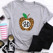 Monogram Leopard Apple Tee