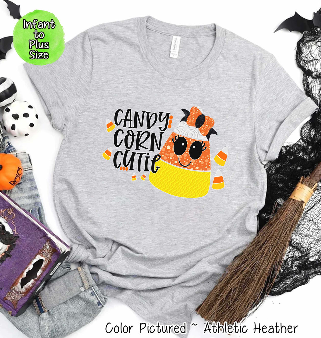 Candy Corn Cutie Halloween Tee