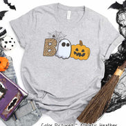 Boo Ghost Pumpkin Halloween Tee