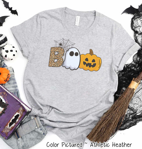 Boo Ghost Pumpkin Halloween Tee