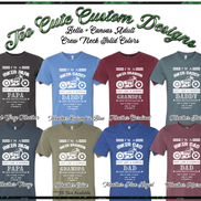 Custom Dad-Father-Papa-Grandpa Biker Tee