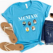 Personalized Memaw  Photo Shirt ~ Individual Grandkids Photos & Names - Too Cute Custom Designs