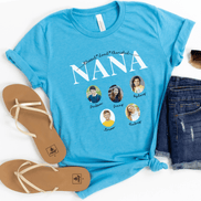 Personalized Nana Photo Shirt ~ Individual Grandkids Photos & Names