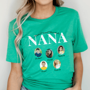 Personalized Nana Photo Shirt ~ Individual Grandkids Photos & Names