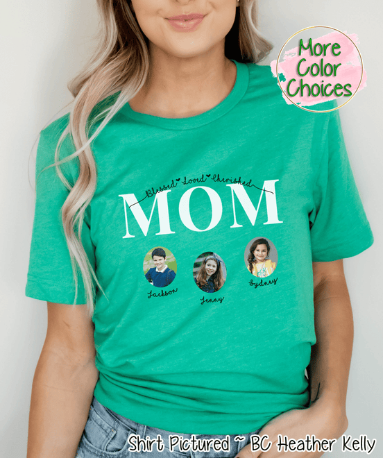 Personalized Mom Photo Shirt ~ Individual Kid Photos & Names