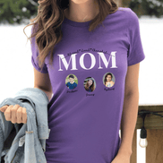 Personalized Mom Photo Shirt ~ Individual Kid Photos & Names