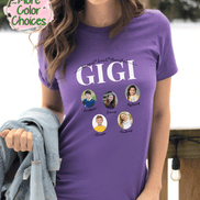 Personalized Gigi Photo Shirt ~ Individual Grandkids Photos & Names