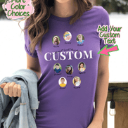 Personalized CUSTOM TEXT Photo Shirt ~ Individual Kids/Grandkids Photos & Names
