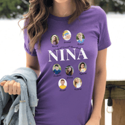 Personalized Nina Photo Shirt ~ Individual Grandkids Photos & Names