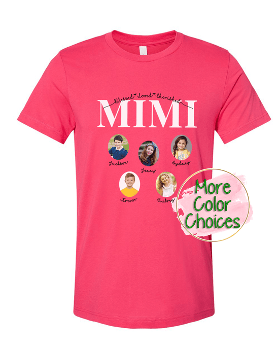 Personalized Mimi Photo Shirt ~ Individual Grandkids Photos & Names - Too Cute Custom Designs