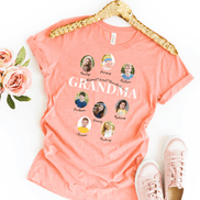 Personalized Grandma Photo Shirt ~ Individual Grandkids Photos & Names