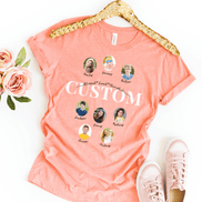 Personalized CUSTOM TEXT Photo Shirt ~ Individual Kids/Grandkids Photos & Names