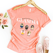 Personalized Glamma Photo Shirt ~ Individual Grandkids Photos & Names