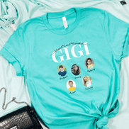Personalized Gigi Photo Shirt ~ Individual Grandkids Photos & Names