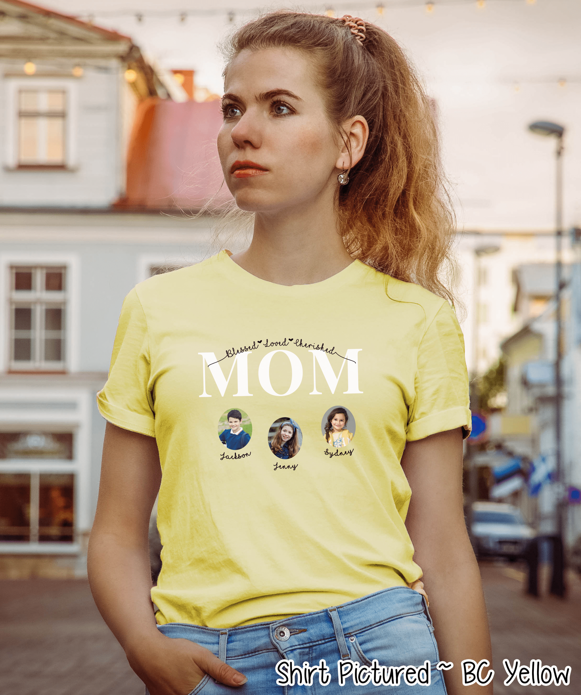 Personalized Mom Photo Shirt ~ Individual Kid Photos & Names