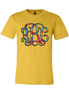 Primary Tie Dye BIG Monogram Tee - Too Cute Custom Designs