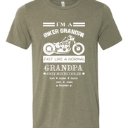 Custom Dad-Father-Papa-Grandpa Biker Tee