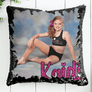 Personalized Flip Sequin Photo Pillow - Too Cute Custom Designs