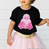 Monogram Bunny Butt Shirt Easter Day Tee