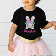Personalized Easter Bunny Shirt with Custom Name Easter Day Tee