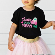 Monogram Shake Your Bunny Tail Shirt Easter Day Tee