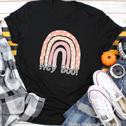 Halloween Rainbow Hey Boo! Shirt