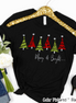 Merry & Bright Christmas Tree Row Tee