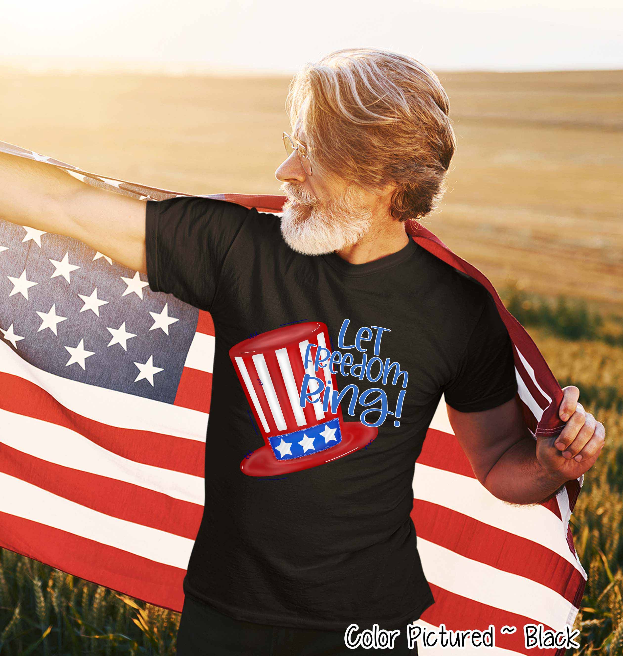 Let Freedom Ring Top Hat Tee