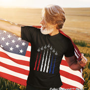 Jets with Patriotic Smoke Trails Tee