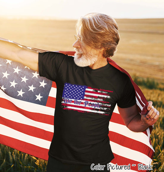 We The People American Flag Patriotic Tee