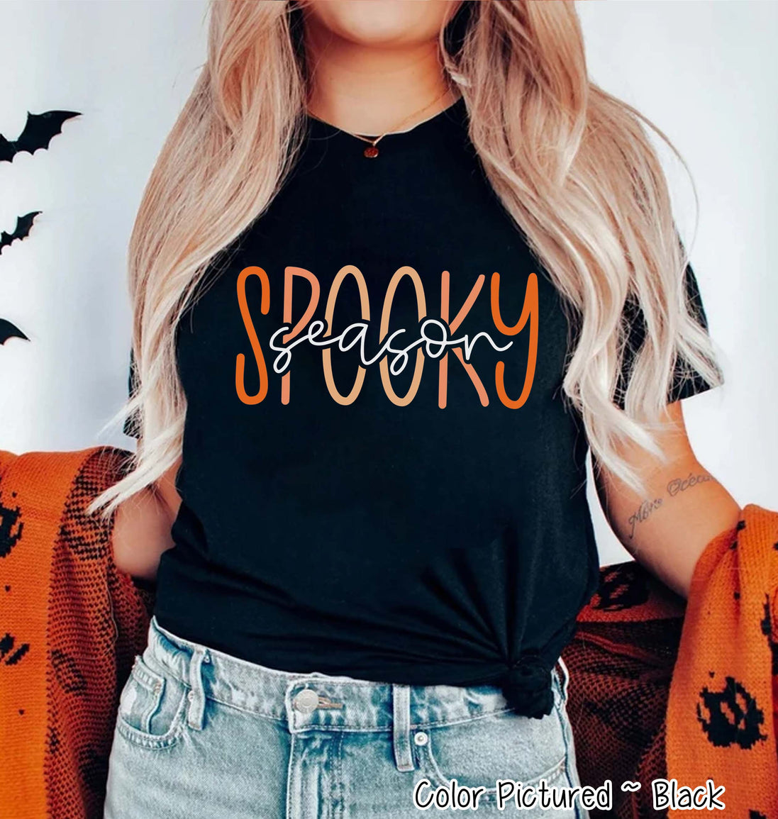 Spooky Season Lettering Halloween Tee