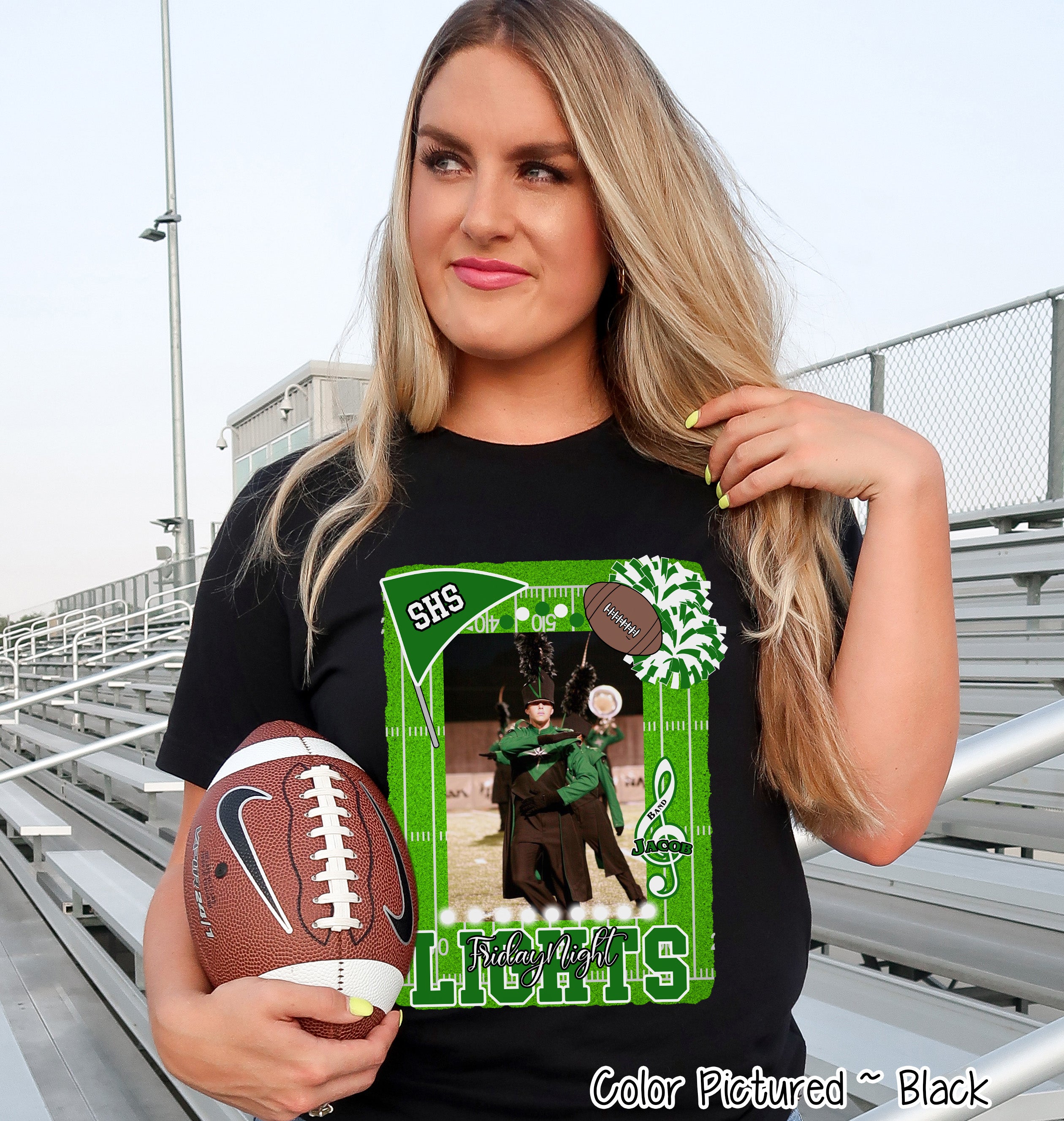 Friday Night Lights Ultimate Fan Tee Photo Shirt (Football, Cheer, Drill Team, Band)