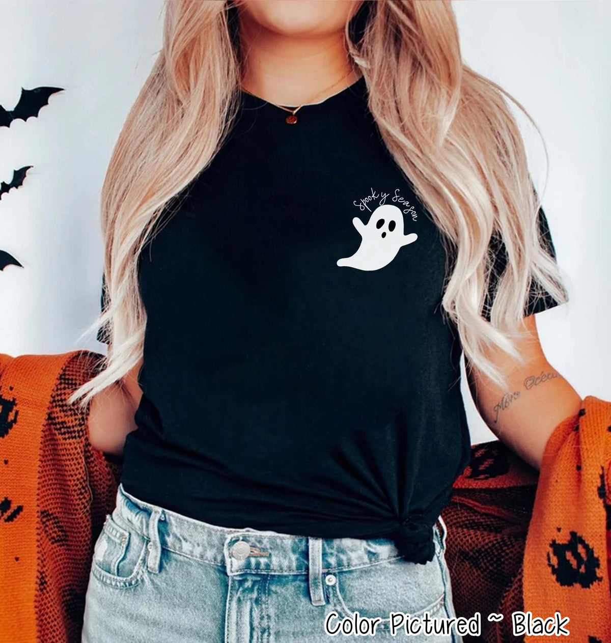 Spooky Season Pocket Print Halloween Tee