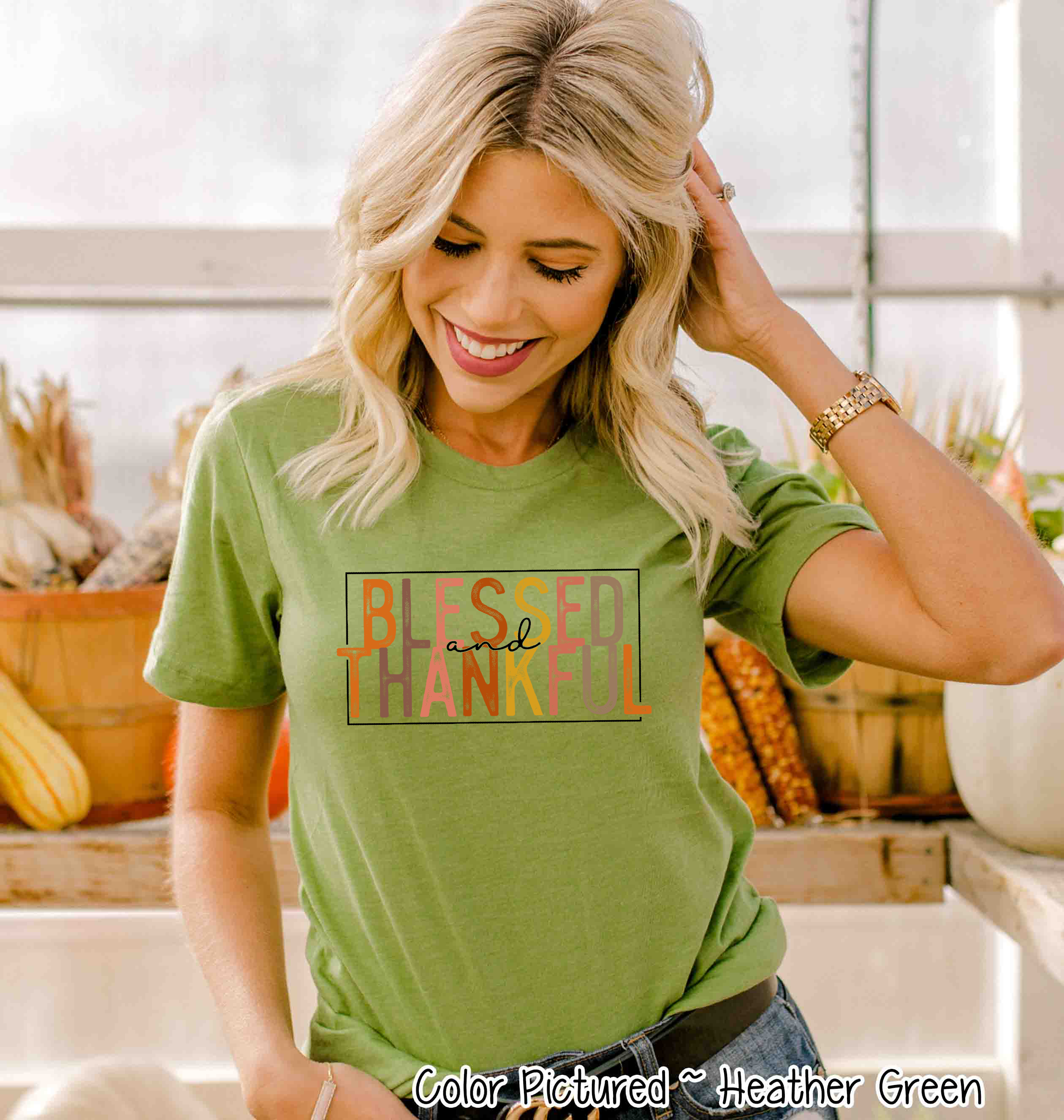 Blessed & Thankful Fall Tee