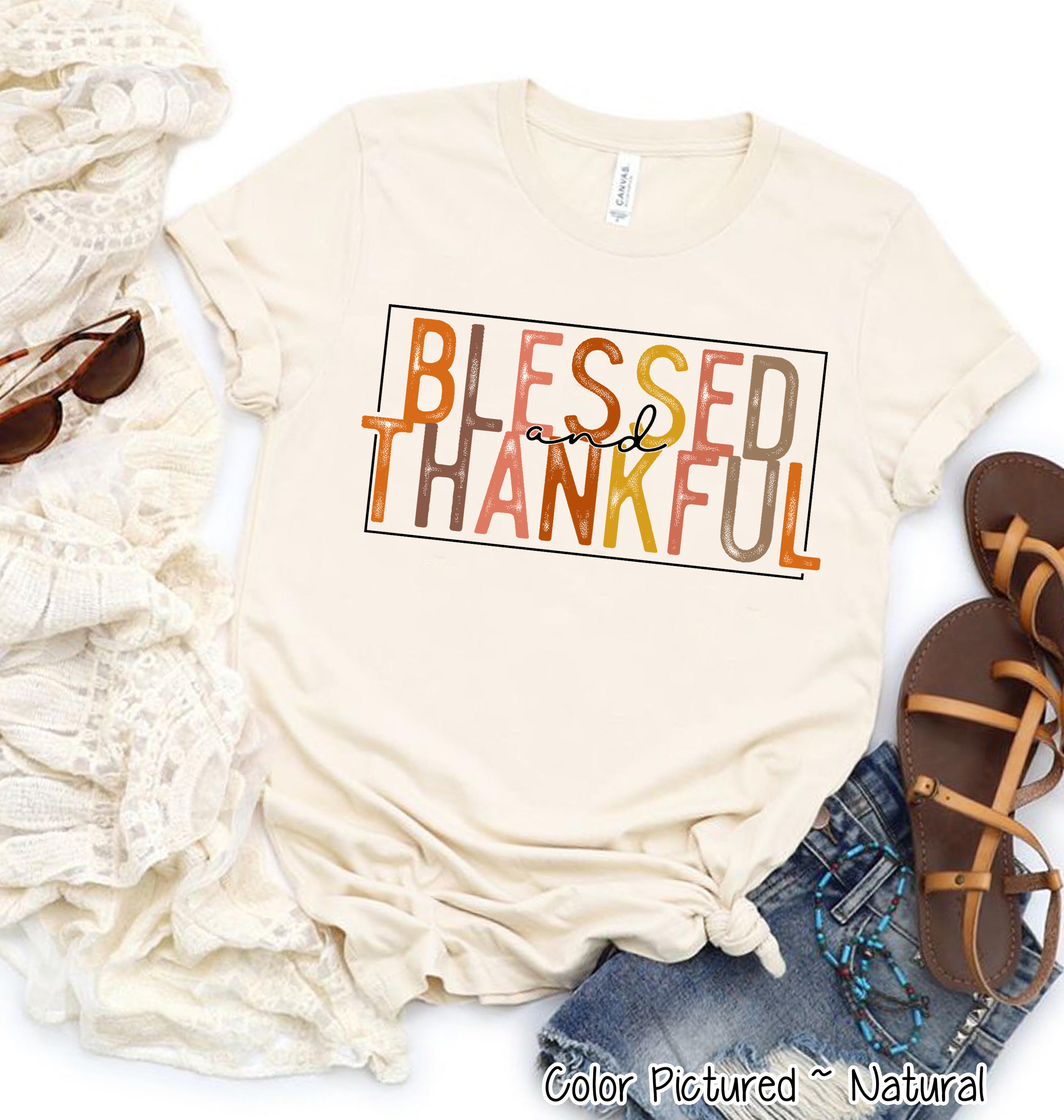 Blessed & Thankful Fall Tee