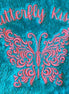 Custom Embroidery ~ Butterfly Kisses Blanket