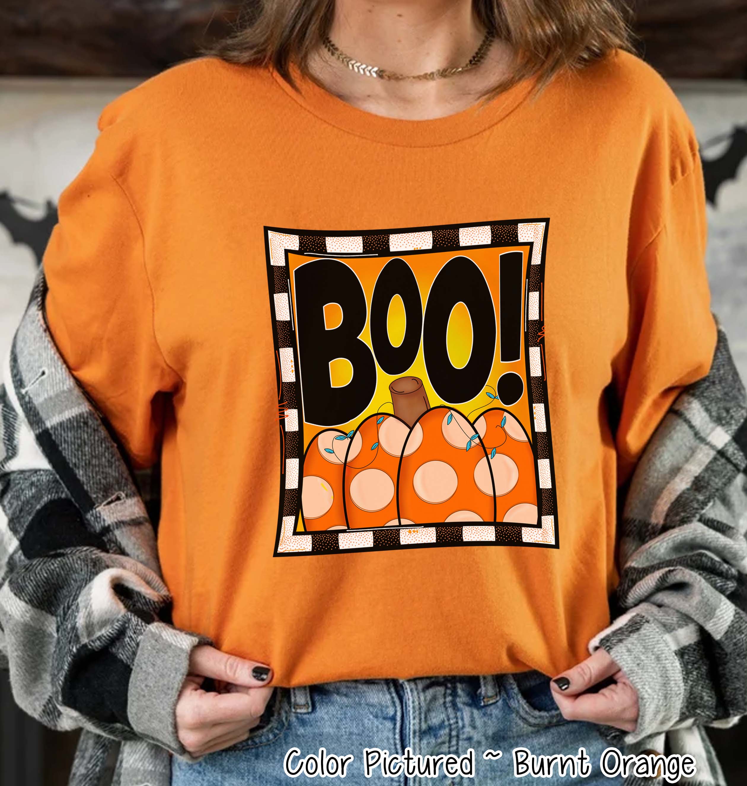 Boo Pumpkin Cute Halloween Tee