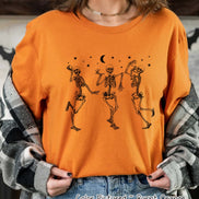 Dancing Skelatons Halloween Tee