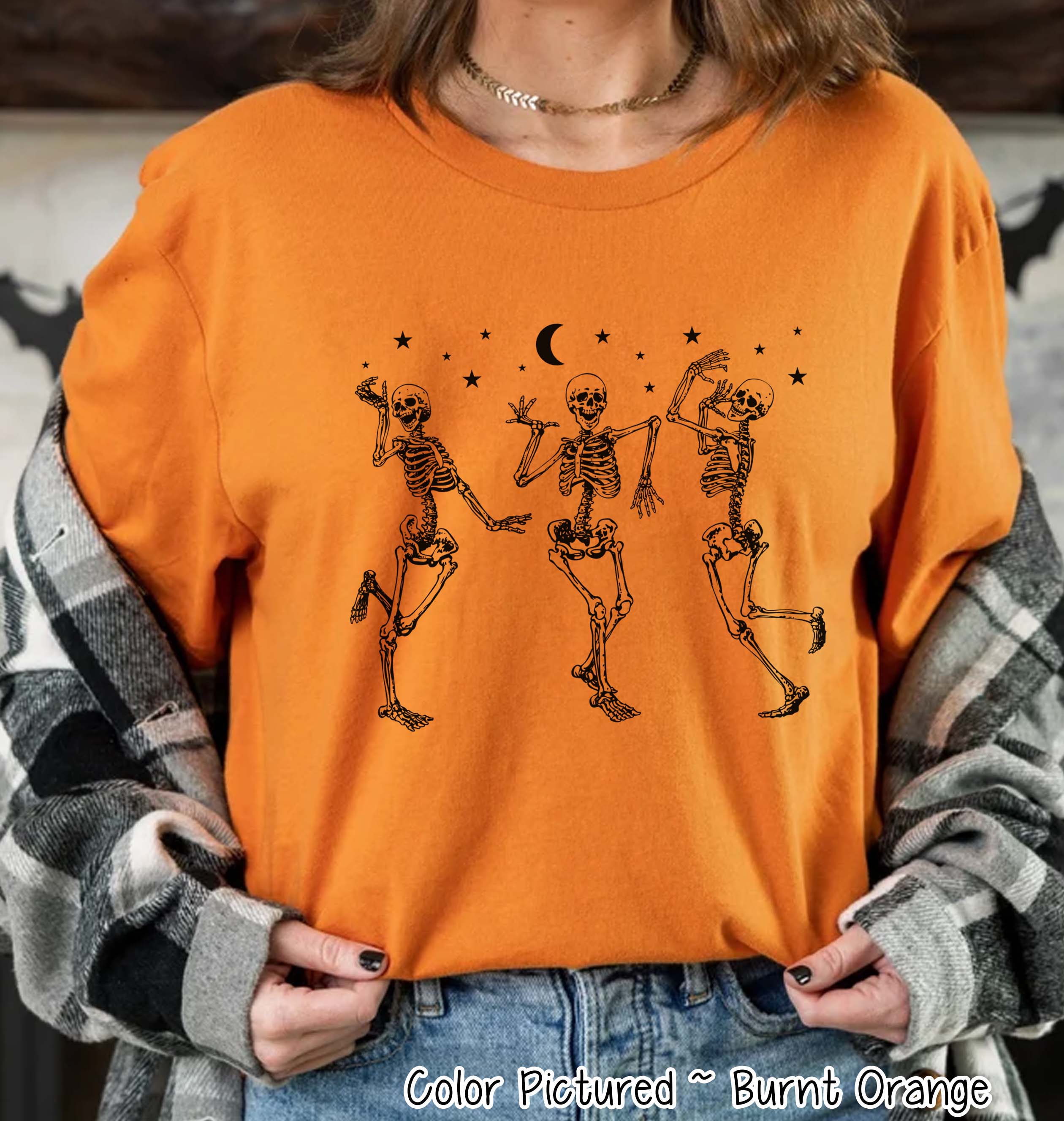 Dancing Skelatons Halloween Tee