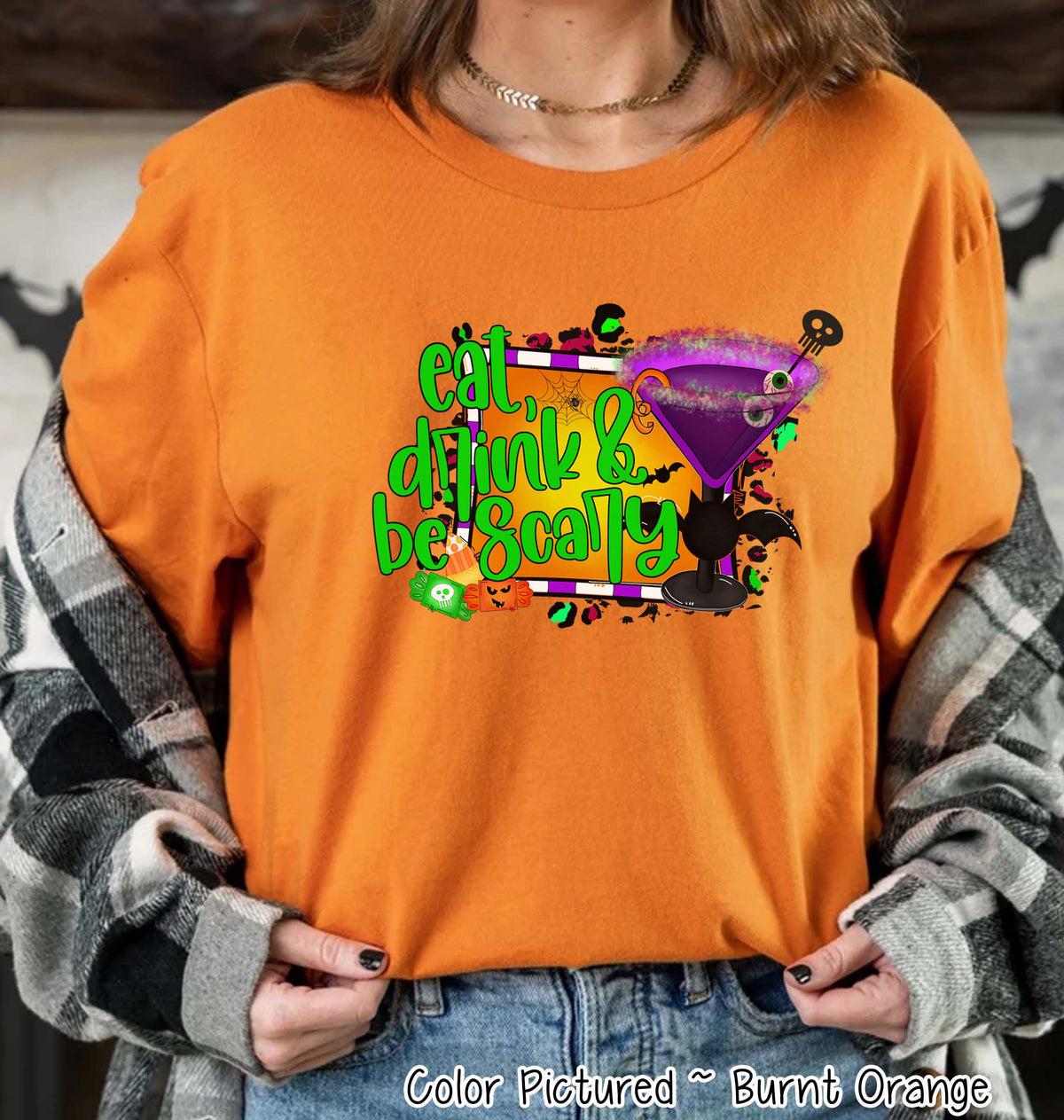 Eat Drink & Be Scary Halloween Tee
