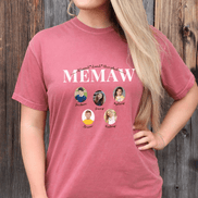 Personalized Memaw  Photo Shirt ~ Individual Grandkids Photos & Names - Too Cute Custom Designs